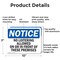 Signmission No Loitering Allowed On Or In Front Of These OSHA Notice Sign, Aluminum, 10in W x 7in L, 2PK OS-2PACK-NS-A-710-L-14684 - alternate 5